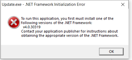 Fix Net Framework v.4.0.30319 - Microsoft Q&A