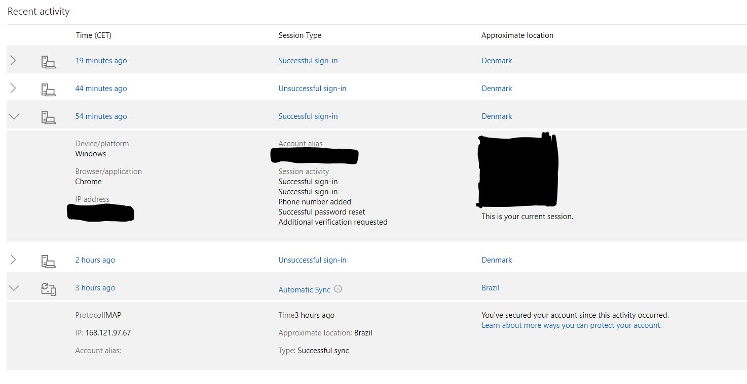 Someone did an Automatic IMAP Sync on my hotmail somehow without being ...