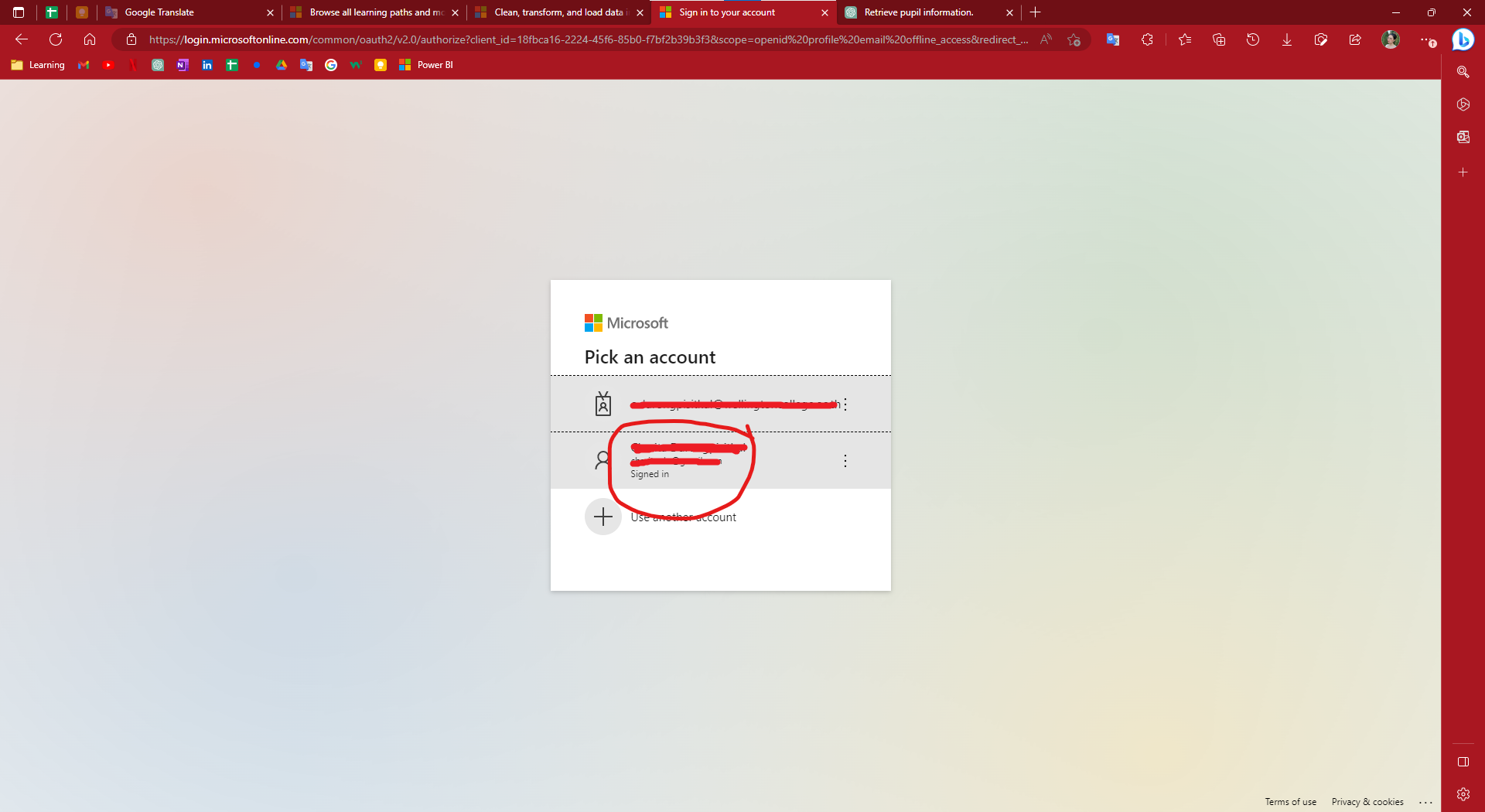 Can't sign in to learn.microsoft with Edge Microsoft Q&A