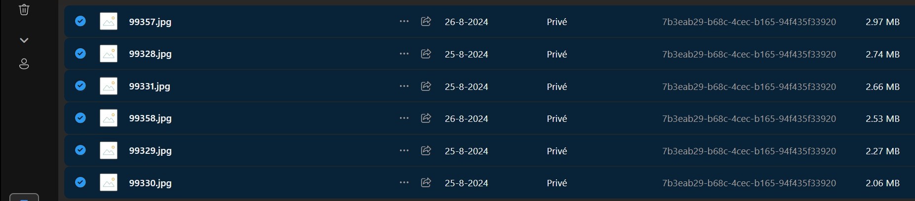 ERROR BESTAND NIET VERWIJDERBR PRULLENBK