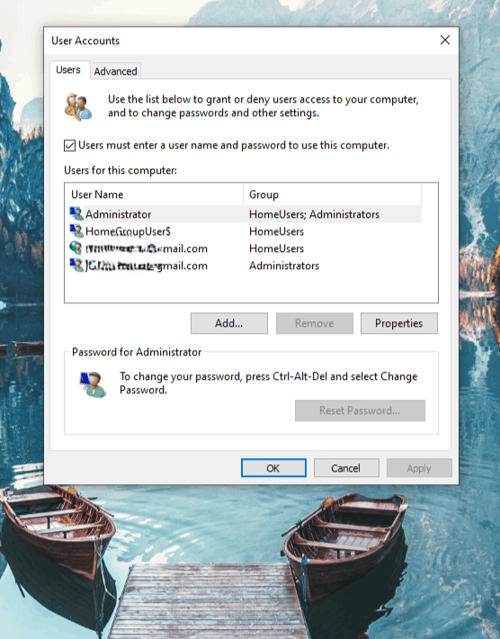 Local user account disappeared and windows defaulted to admin account ...