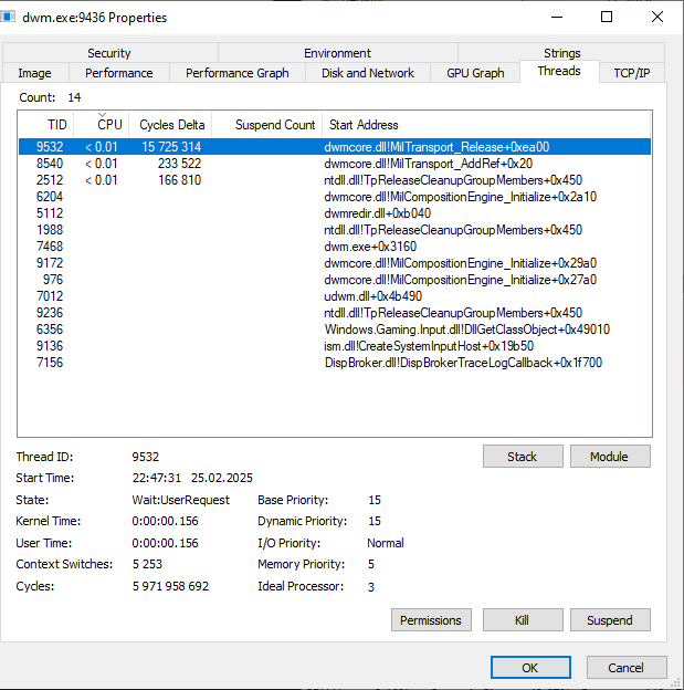 dwm rdp connection