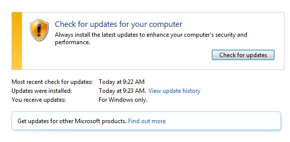 how to get windows updates for all microsoft products (W7) - Microsoft Q&A