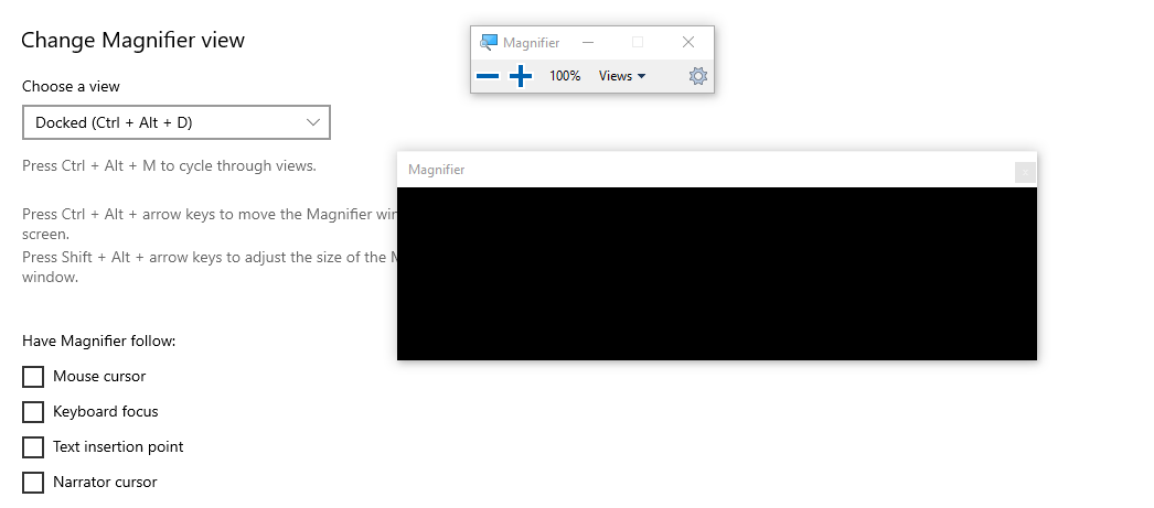 Magnifier only working in Full Screen - Microsoft Q&A