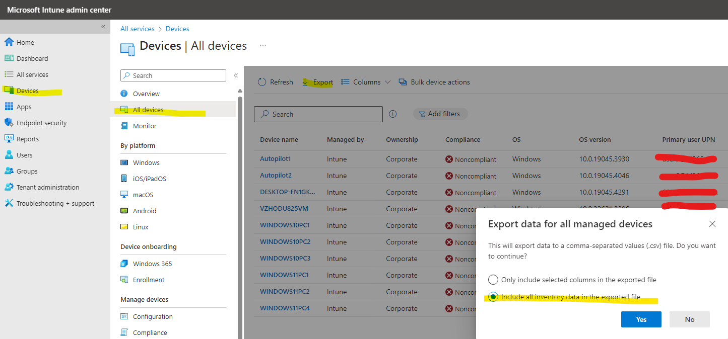 Inconsistencies in Device Data from Intune's Export API - Microsoft Q&A