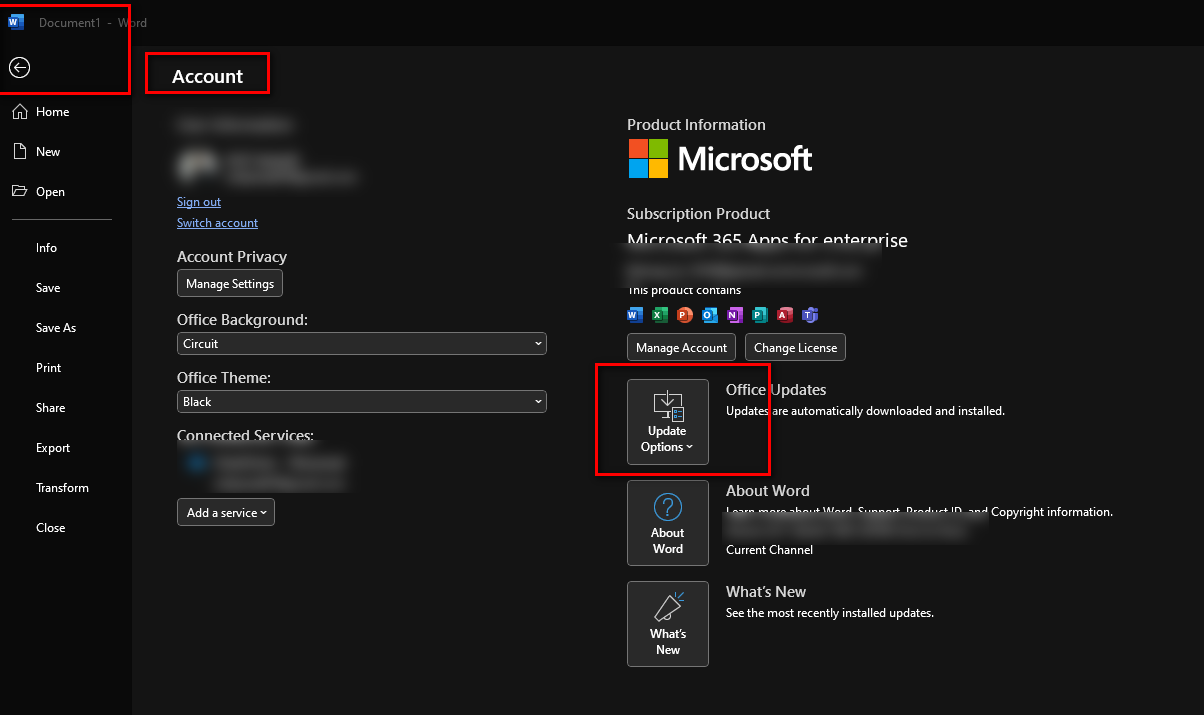 Microsoft Apps ribbon changed to black and white dots. How do I change ...