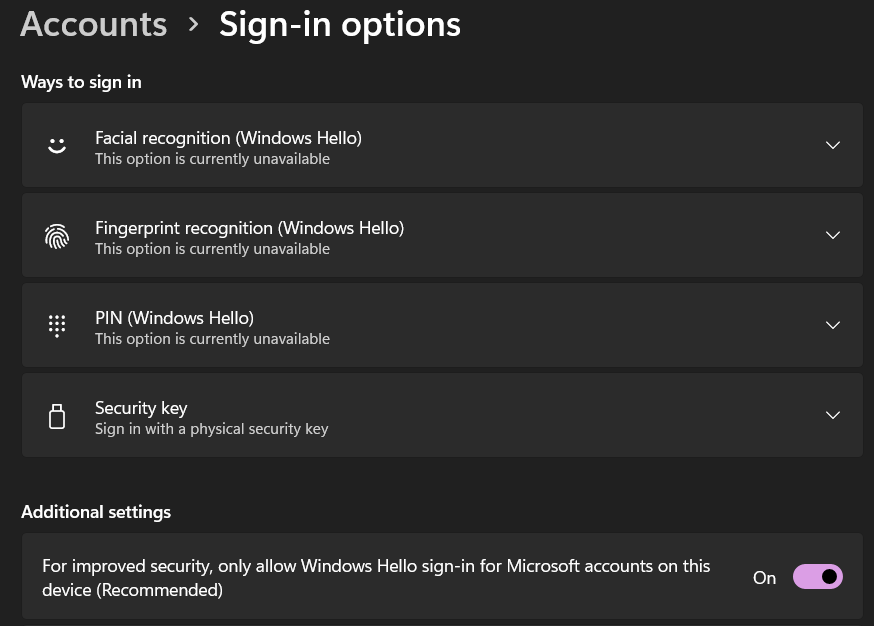 New app needs password to log into computer - Microsoft Q&A