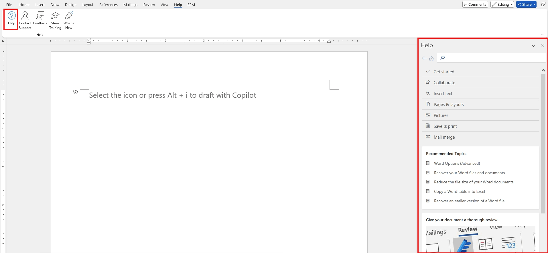My help button in word is not working - Microsoft Q&A