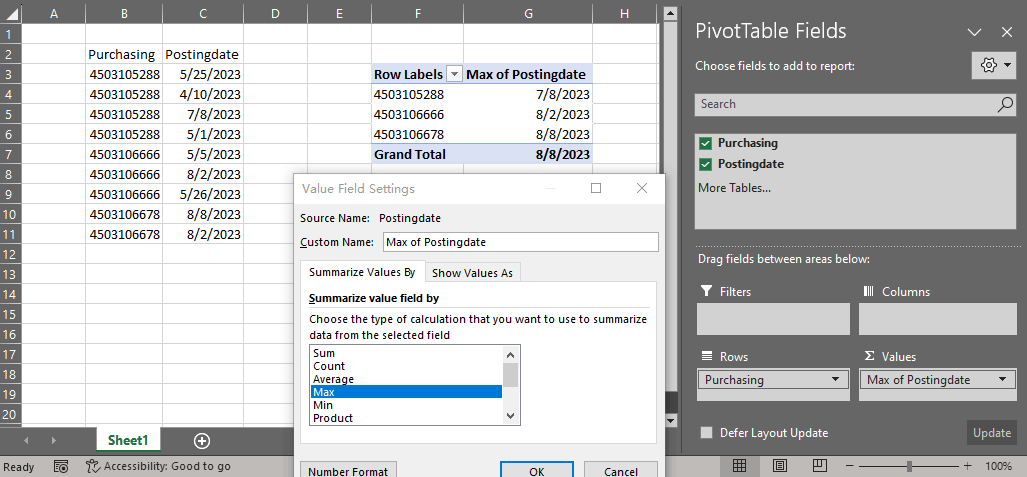 Excel 2016: How to use IF formula with MAX array function - Microsoft Q&A