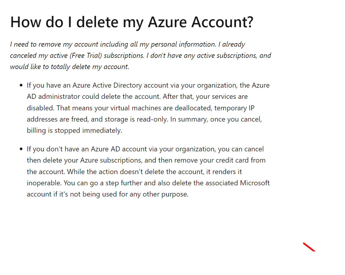 is-it-possible-to-delete-azure-account-microsoft-q-a