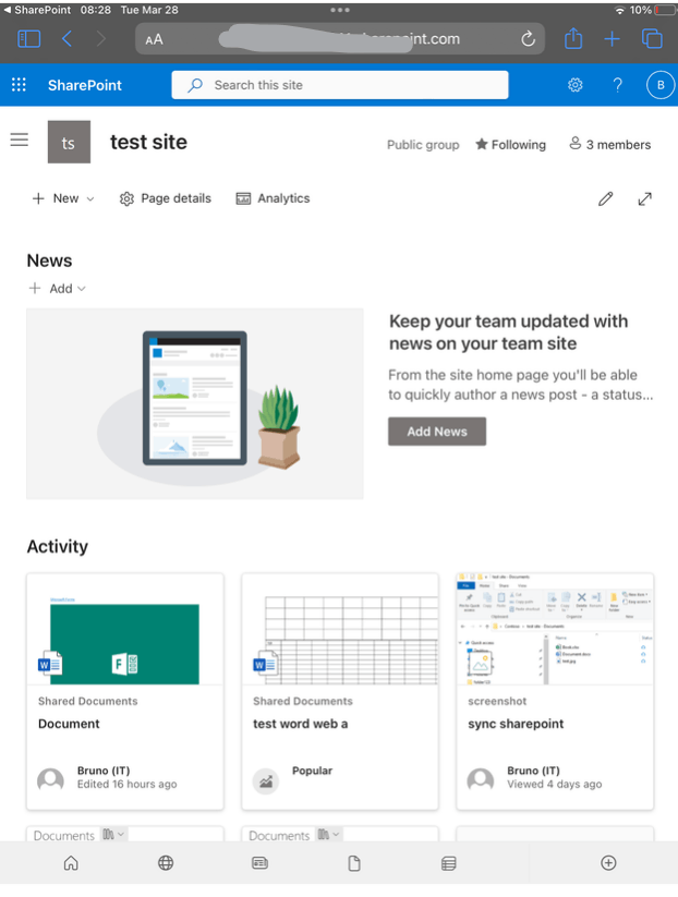 Site Navigation not showing on IOS devices - Microsoft Q&A