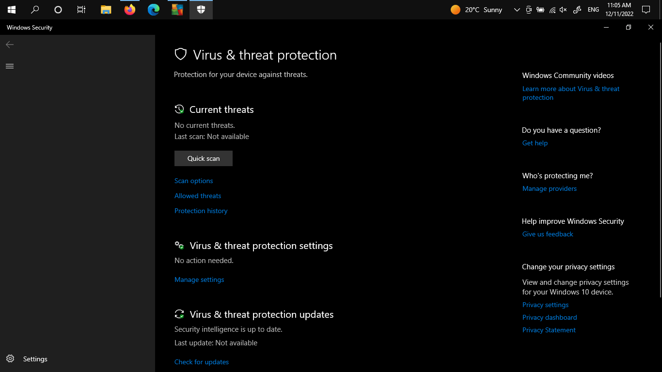 My windows defender won't work, because I acidently allowed a virus ...