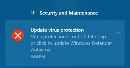 Virus protection is out of date? - Microsoft Q&A