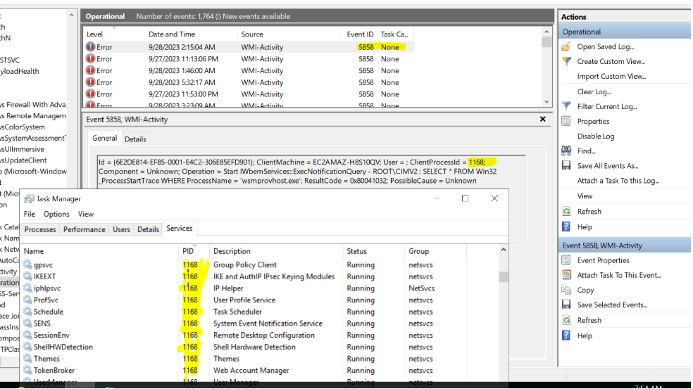 WMI consuming High CPU and Memory in Windows Server 2022 - Microsoft Q&A