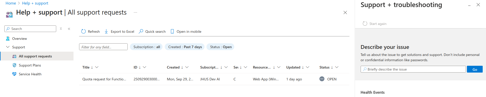 I am not able to create app service plan in EAST US region? - Microsoft Q&A