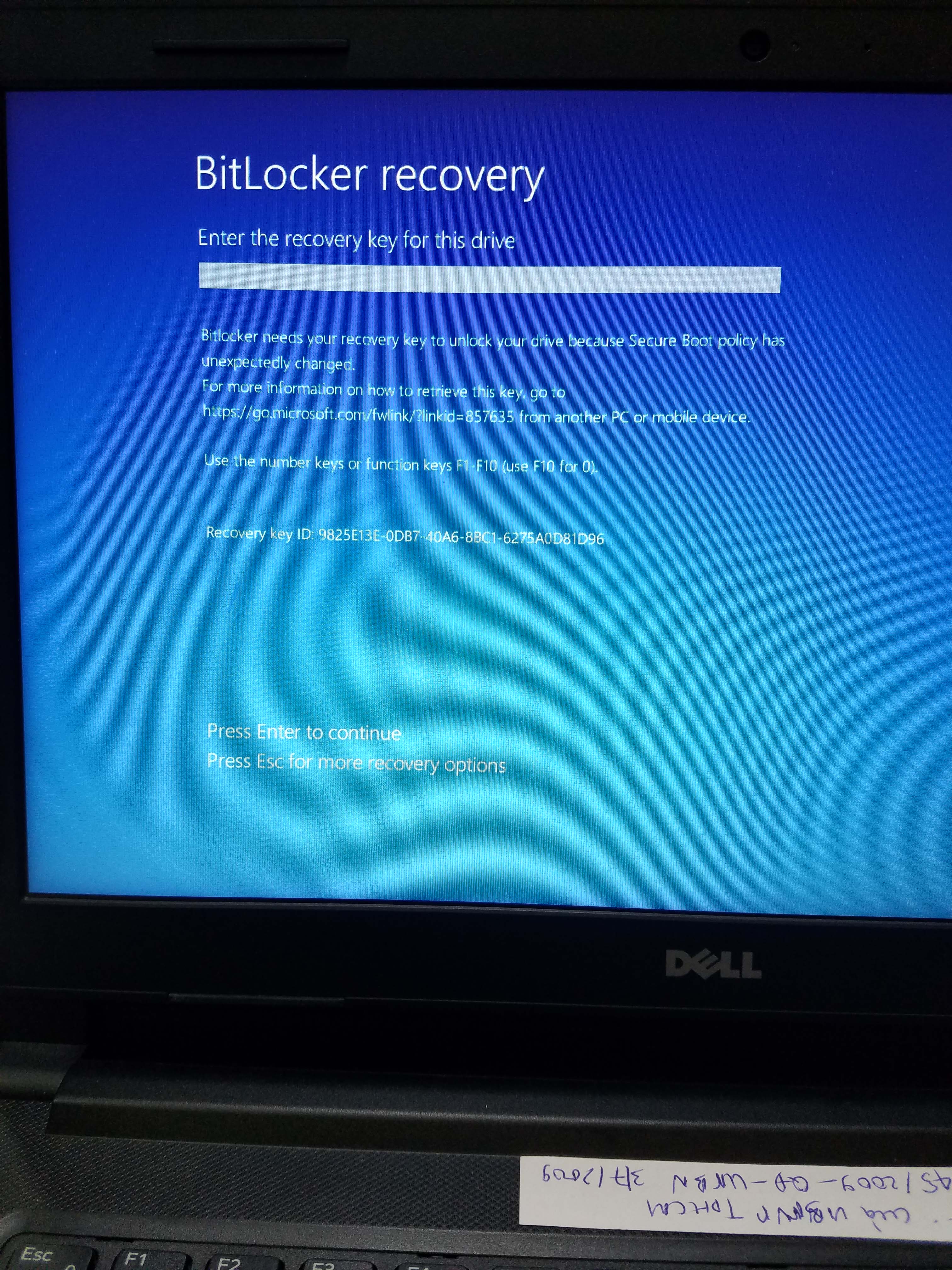 How to unlock device when recovery key lost. - Microsoft Q&A