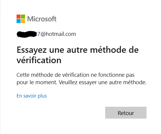 Compte personnel Hotmail bloqué - Microsoft Q&A