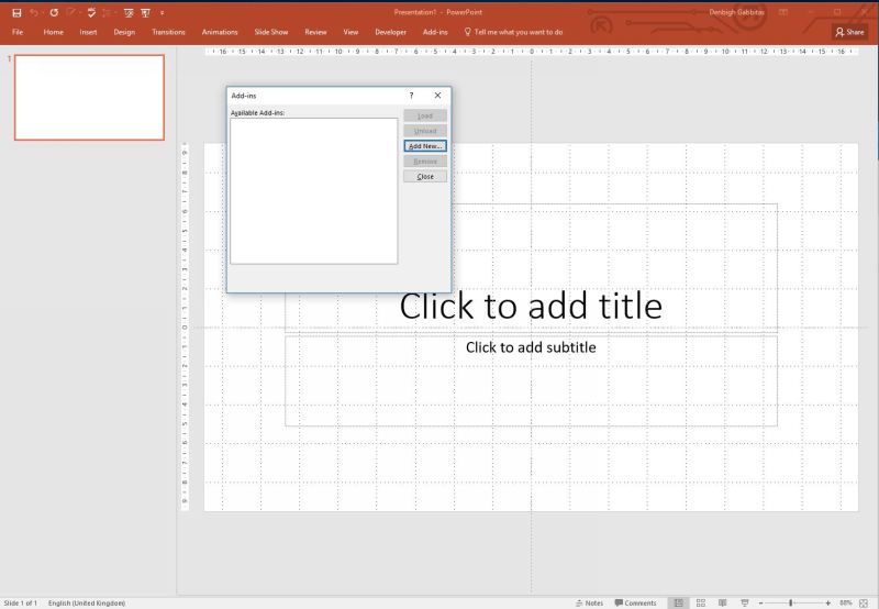 Powerpoint always starts with an empty messagebox. - Microsoft Q&A