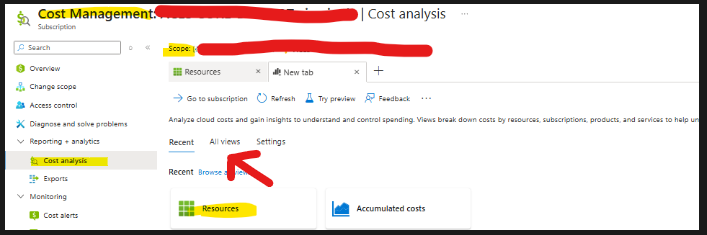 How to download cost analysis report with tags for all subscriptions ...