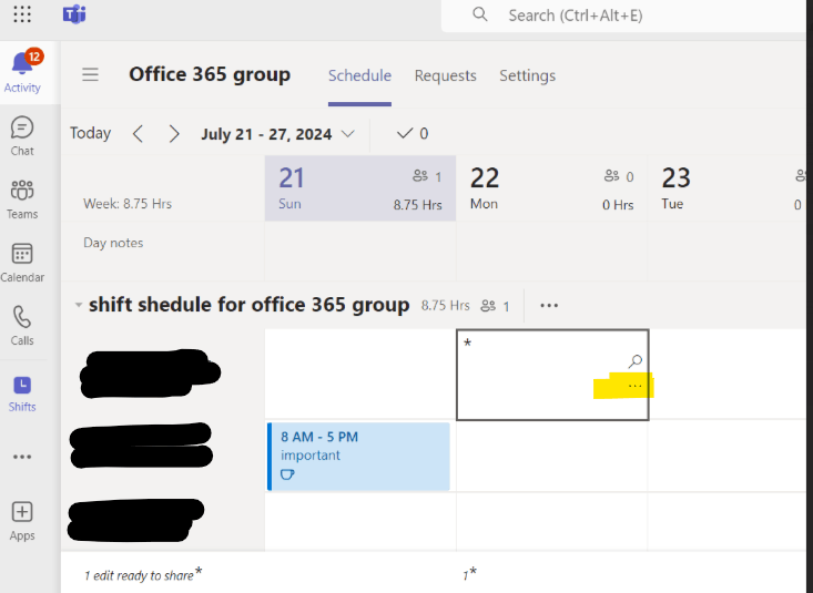 How do I delete a SCHEDULE, not a GROUP in MS Shifts? - Microsoft Q&A