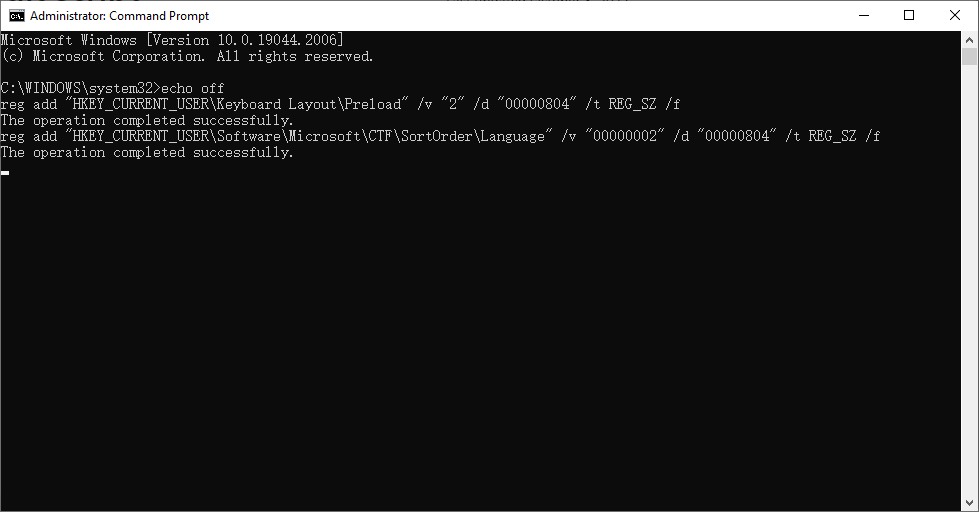 How to add Chinese Keyboard Language via regedit script - Microsoft Q&A
