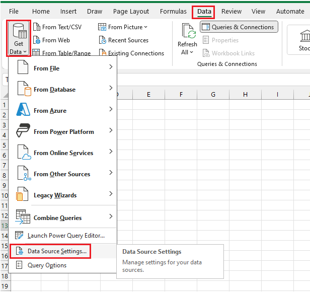 Power query doesn't operate after re-open file. - Microsoft Q&A