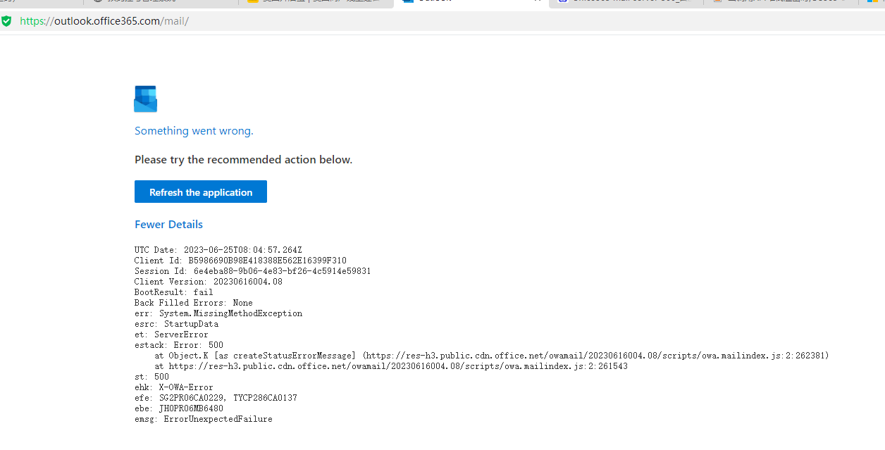 outlook.office365.com/mail/ 账户无法登陆 - Microsoft Q&A