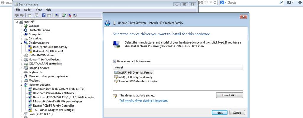 windows encountered a problem installing the driver software for your ...