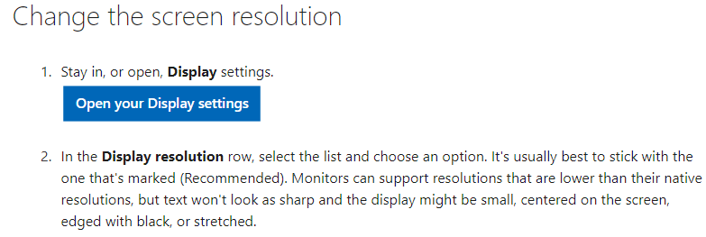 How to change screen resolution? - Microsoft Q&A