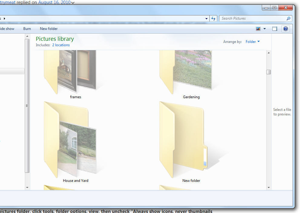 Running Windows 7, all of my folder icons are faded out as of today. I ...