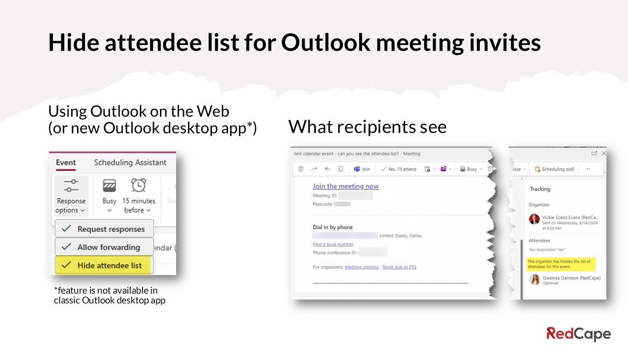 How do I hide the list of invitees from the recipients? - Microsoft Q&A