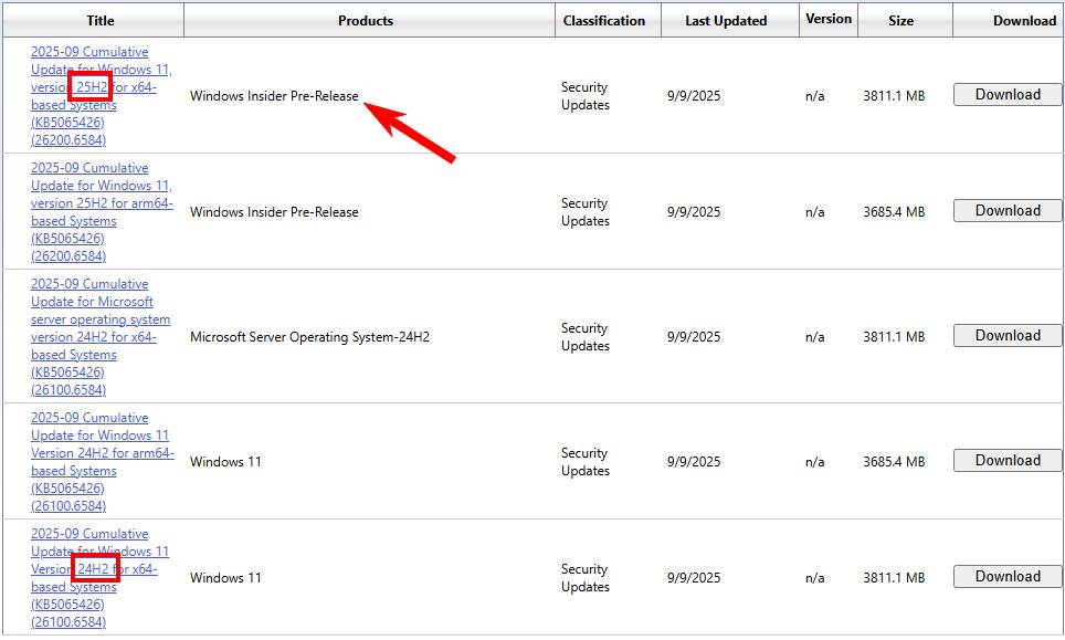 2025-09 Cumulative Update for Windows 11, version 25H2 for x64-based ...
