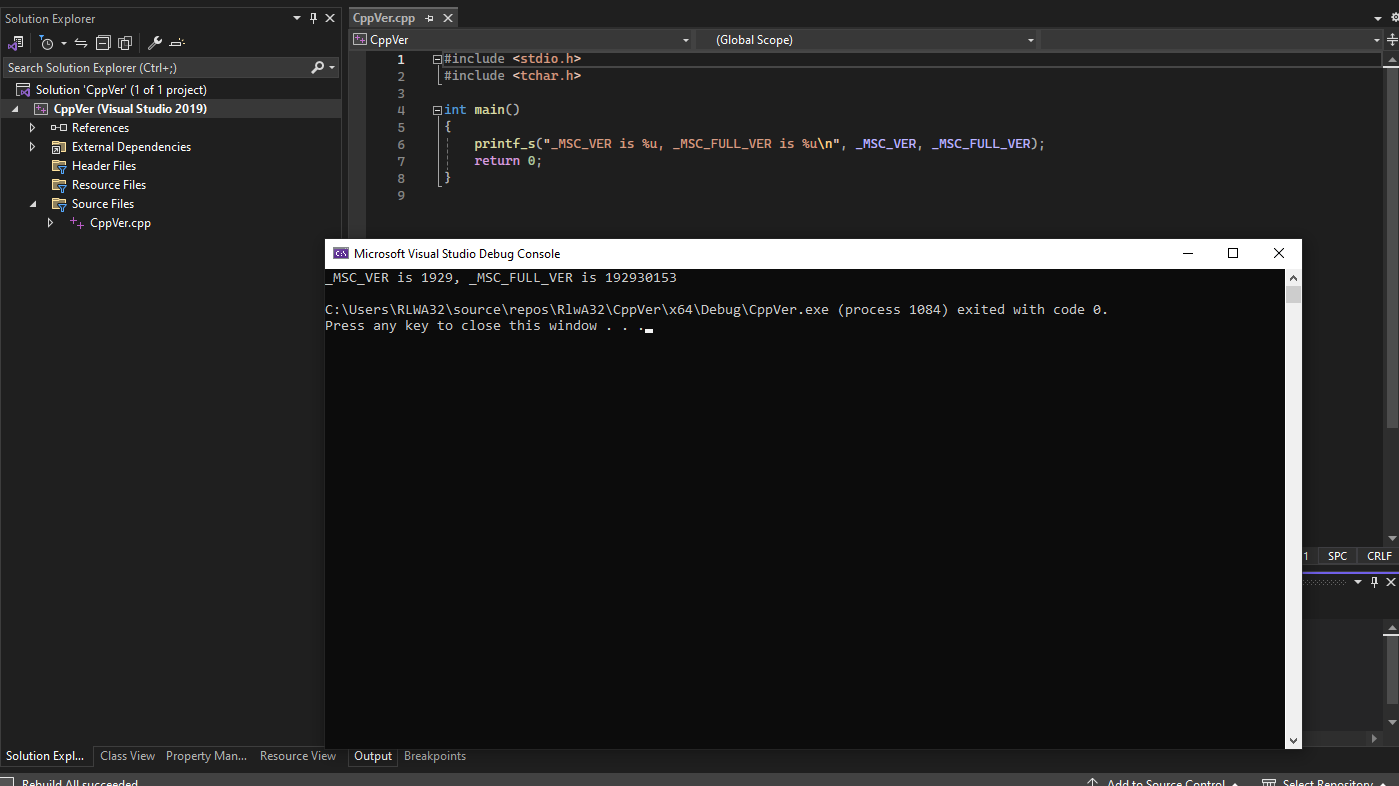 the macro '_MSC_VER': value mismatch the PlatformToolset seleced in ...