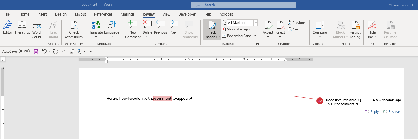 Comment balloons no longer showing lines connecting to text - Microsoft Q&A