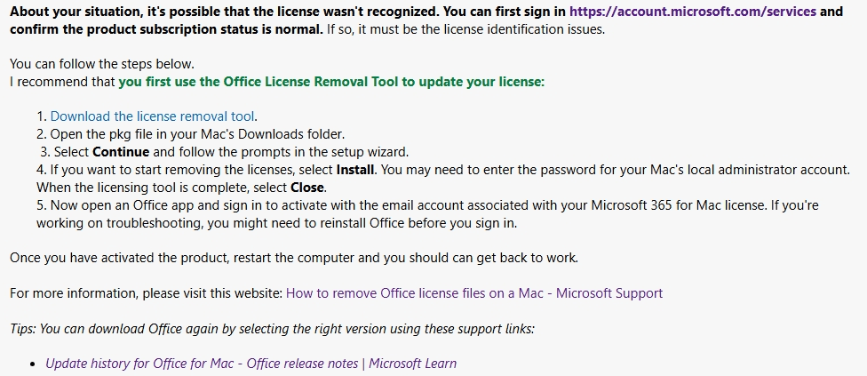 Every year I am asked to reactive MS 365 and all my apps are inactive ...