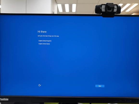 After installing windows, when you go to the OOBE interface for the ...