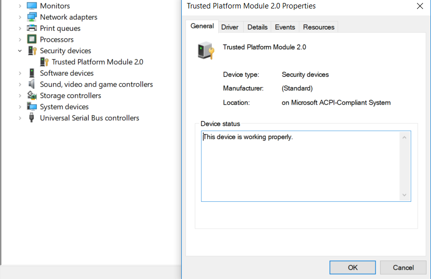 TPM error after Windows 10 April Update - Microsoft Q&A