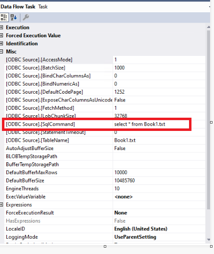 Not able to see preview and SQL command pane in ODBC source editor ...