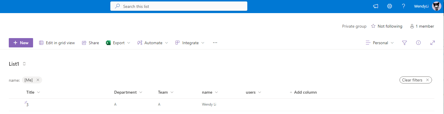 As the admin, how can I create a personal view for others Employee by ...