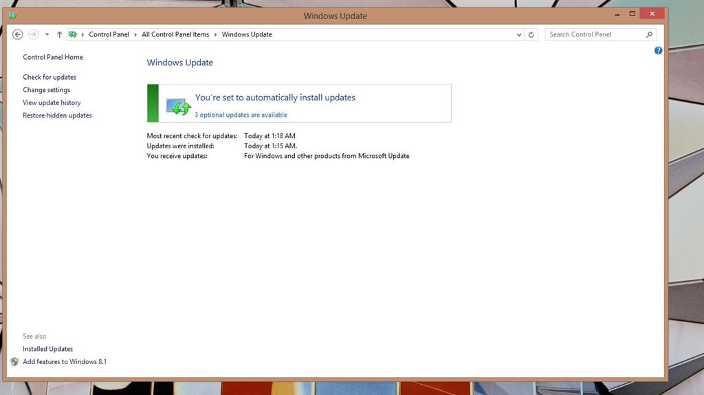 Whenever check for update, receives message 