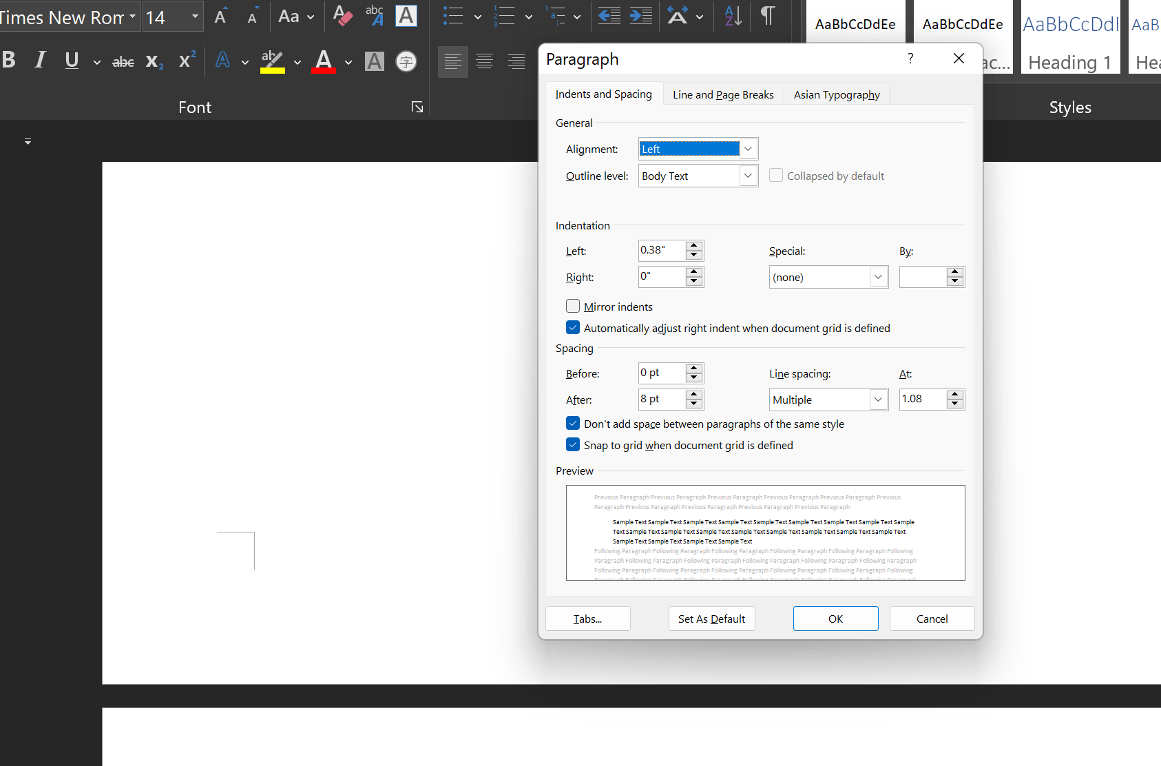 The word pop-up window font is too small (Word for Windows) - Microsoft Q&A