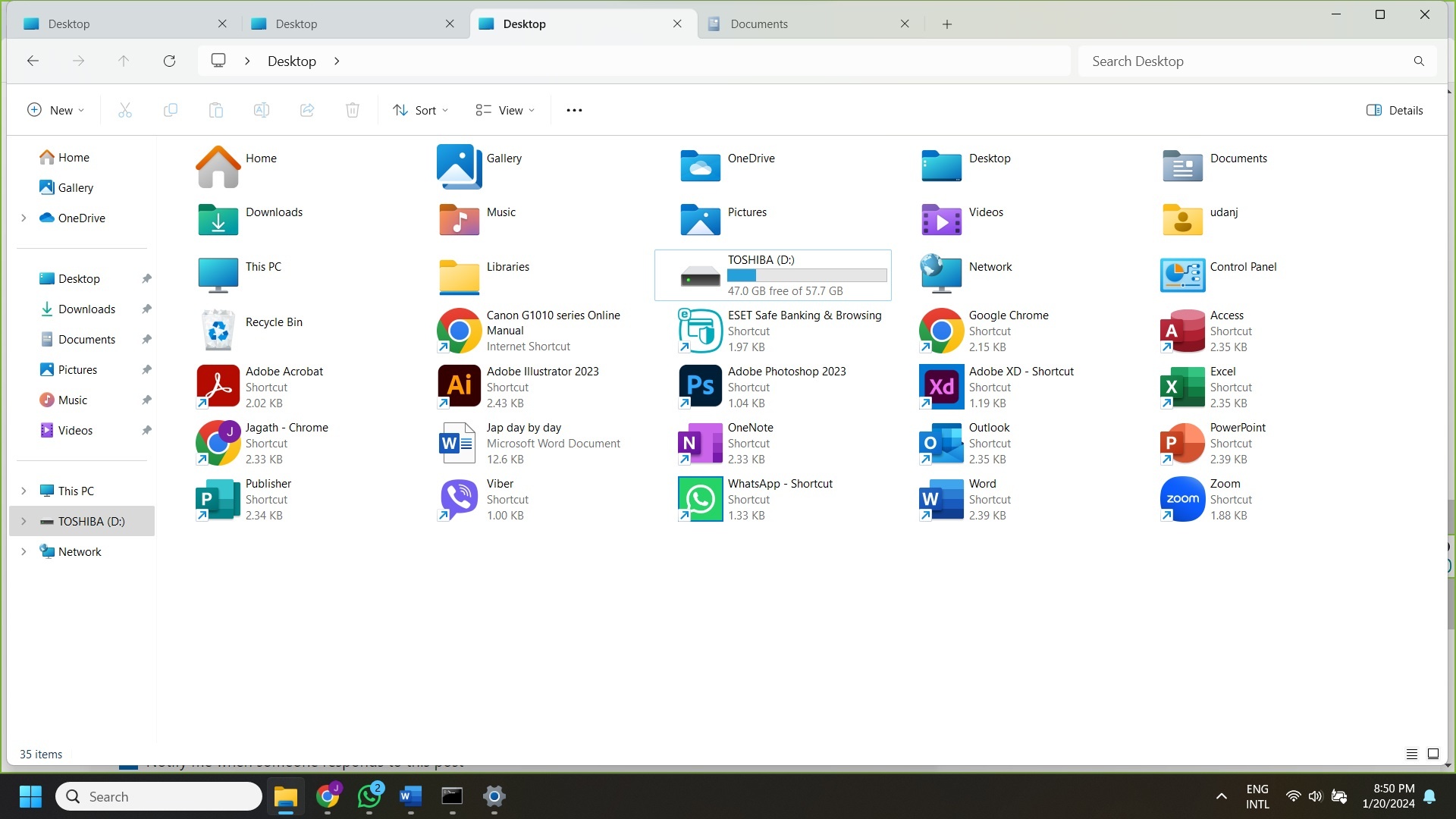 All tabs in File Explorer return to 