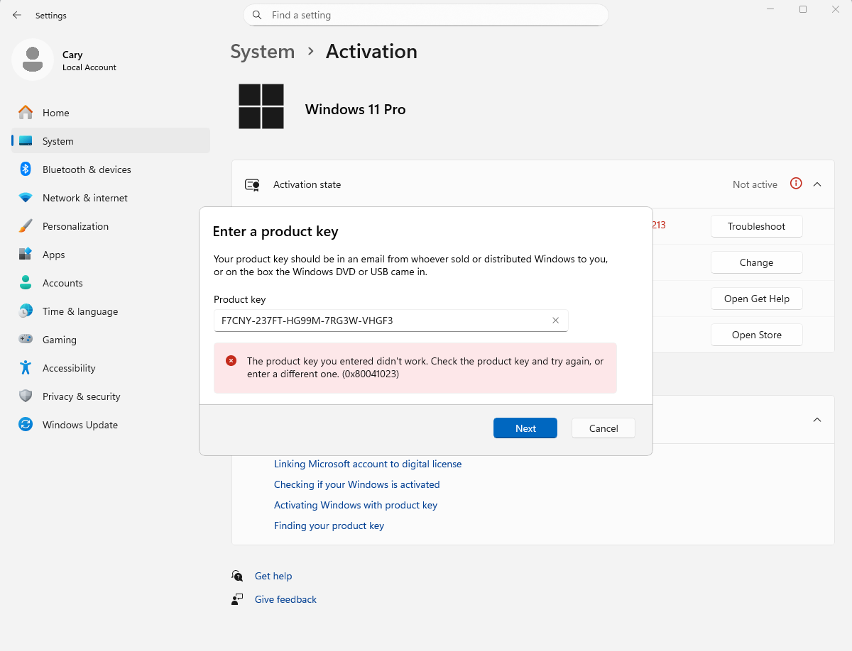 windows key card/usb key problem - Microsoft Q&A