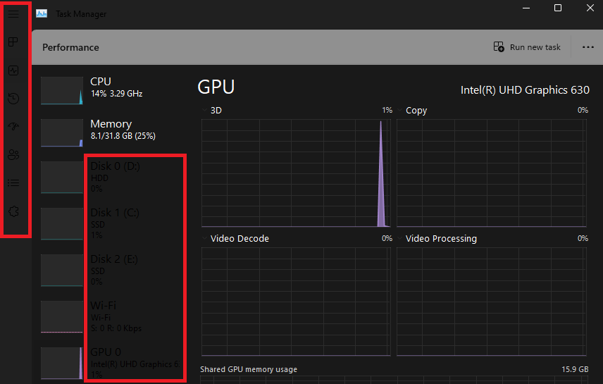 Dark theme with black font on Task Manager - Microsoft Q&A