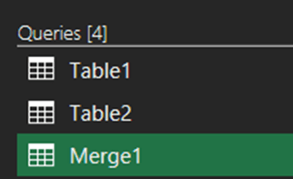Create Tables, name them and merge them inside single Query script ...
