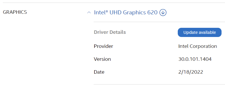 Intel driver version conflict with Windows Update - Microsoft Q&A