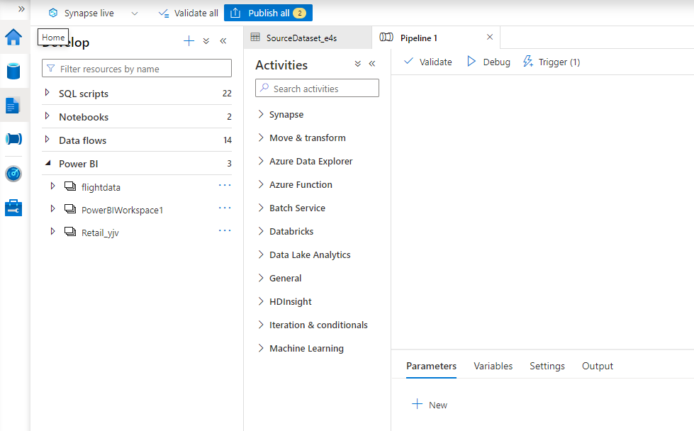 How to analyse database template in Power BI on Synapse analytics ...