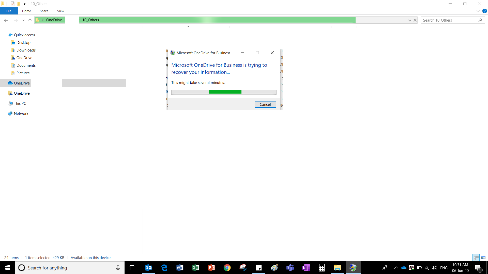 Onedrive Annoying Pop Up Window when opening/closing files/folders and ...