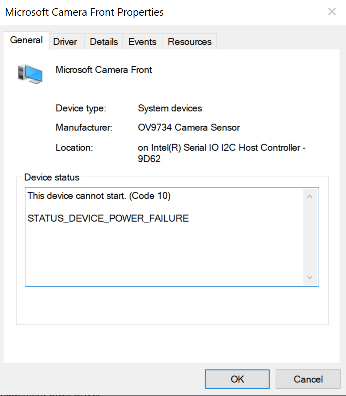 device manager error - Microsoft Q&A