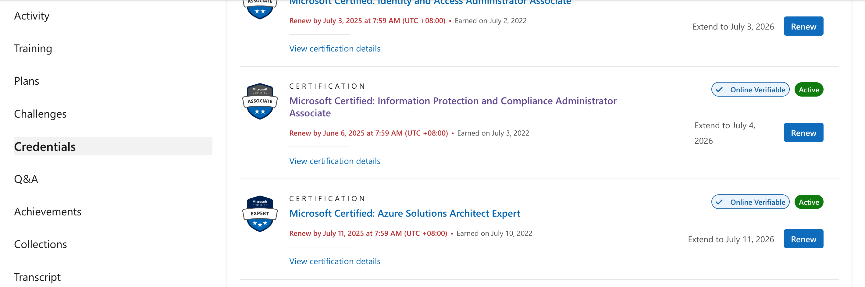 Misleading certificate information - Microsoft Q&A